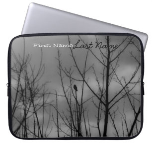 Housse Pour Ordinateur Portable Raven foncé ; Personnalisable