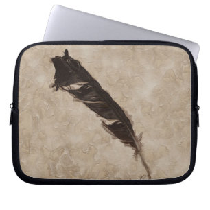 Housse Pour Ordinateur Portable Raven's Feather Bird-lover Crow design