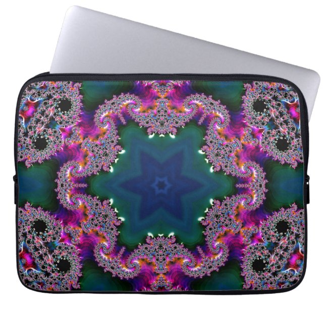 Housse Pour Ordinateur Portable Rayon fractal (Devant)