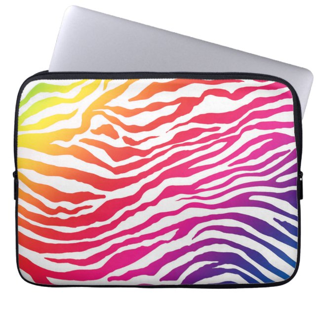 Housse Pour Ordinateur Portable Rayures arc-en-ciel (Devant)