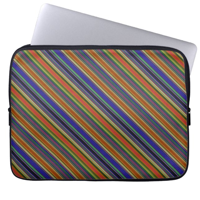 Housse Pour Ordinateur Portable Rayures de plage (Devant)