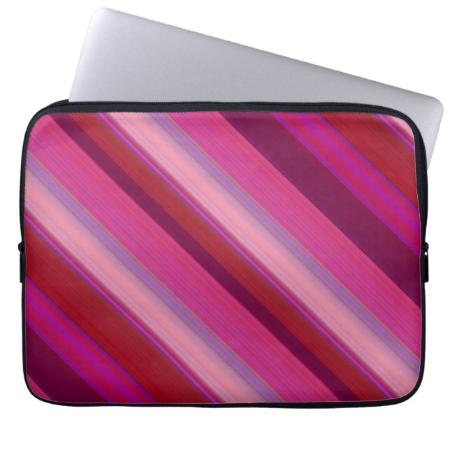 Housse Pour Ordinateur Portable Rayures de sucre candi (Devant)