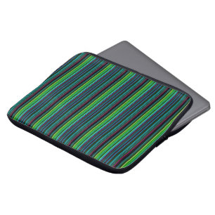 Housse Pour Ordinateur Portable Rayures néon colorées mignonnes