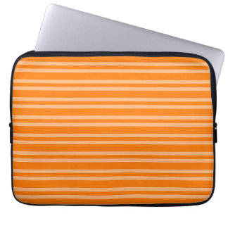 Housse Pour Ordinateur Portable Rayures orange motif sans couture