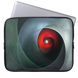 Housse Pour Ordinateur Portable Red Swirl Artistique moderne Art Abstrait Motif #1