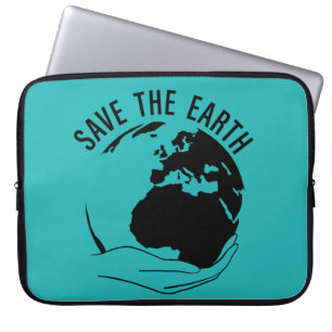 Housse Pour Ordinateur Portable Réduire la réutilisation recycler sauver la terre