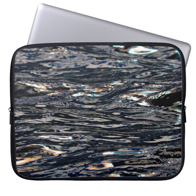 Housse Pour Ordinateur Portable Réflexion des vagues d'eau du lac (Devant)