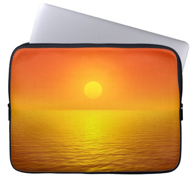 Housse Pour Ordinateur Portable Réflexion du coucher de soleil (Devant)
