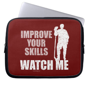 Housse Pour Ordinateur Portable Regarde-moi (Hockey)