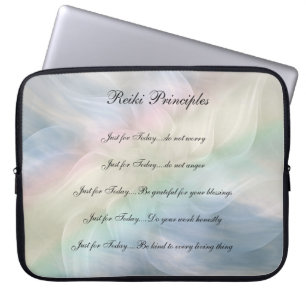 Housse Pour Ordinateur Portable Reiki Principes pastel design