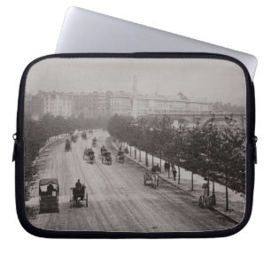 Housse Pour Ordinateur Portable Remblai de la Tamise (photo de sépia)