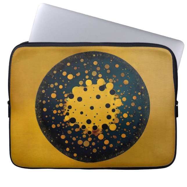 Housse Pour Ordinateur Portable Renaissance – Cercle Abstrait d'Émergence (Devant)