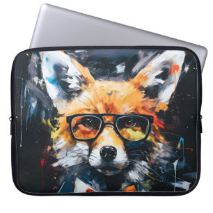 Housse Pour Ordinateur Portable Renard Abstrait minimaliste
