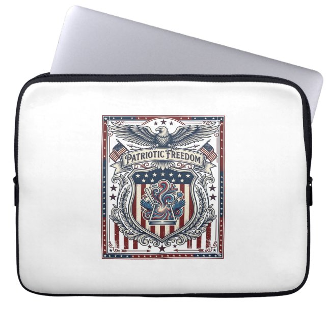Housse Pour Ordinateur Portable Résine Patriotique (Devant)
