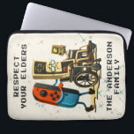 Housse Pour Ordinateur Portable Respect Your Elders Gaming Control Retro Funny<br><div class="desc">Level up your style with this Respect Your Elders Gaming Control Retro Funny Gamer design—a must-have for classic gaming fans and modern gamers alike. Featuring a vintage retro game controller and bold humor, this design celebrates old-school gaming skills with a playful message that every gamer understands. Perfect for retro gamers,...</div>