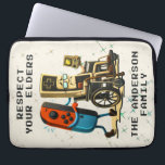 Housse Pour Ordinateur Portable Respect Your Elders Gaming Control Retro Funny<br><div class="desc">Level up your style with this Respect Your Elders Gaming Control Retro Funny Gamer design—a must-have for classic gaming fans and modern gamers alike. Featuring a vintage retro game controller and bold humor, this design celebrates old-school gaming skills with a playful message that every gamer understands. Perfect for retro gamers,...</div>