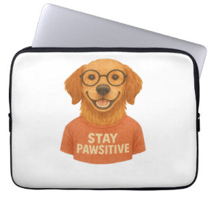 Housse Pour Ordinateur Portable Restez Pawsitive