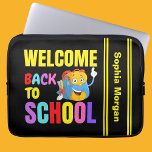 Housse Pour Ordinateur Portable Retour à l'école personnalisé<br><div class="desc">Couverture d'air pour iPad de retour à l'école personnalisée. Customisez-le avec votre nom pour un look chic girly unique.</div>