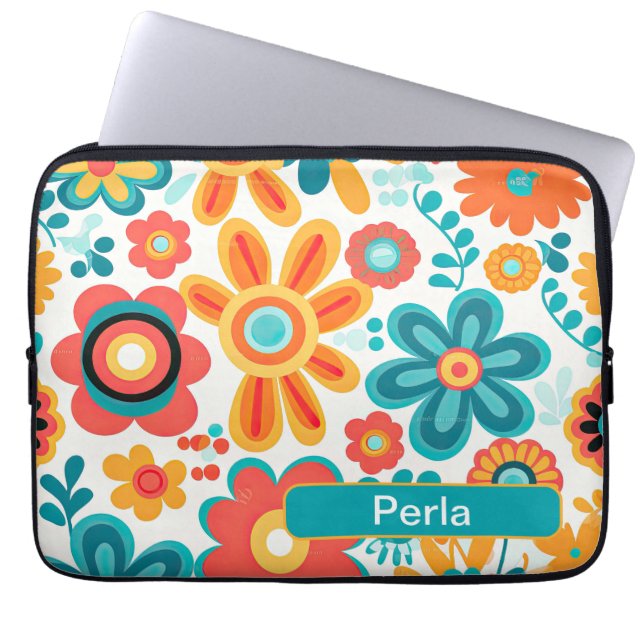 Housse Pour Ordinateur Portable Rétro 8 (Devant)