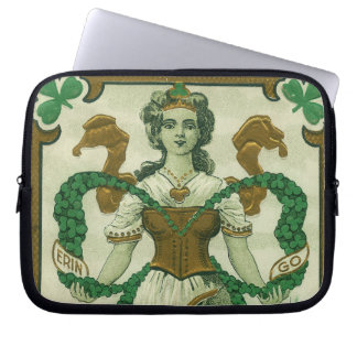 Housse Pour Ordinateur Portable Rétro - Erin Go Braugh. Salutations de la Saint-Pa