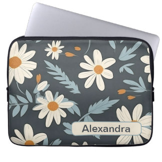 Housse Pour Ordinateur Portable Retro Flowers 2 pochette pour ordinateur portable