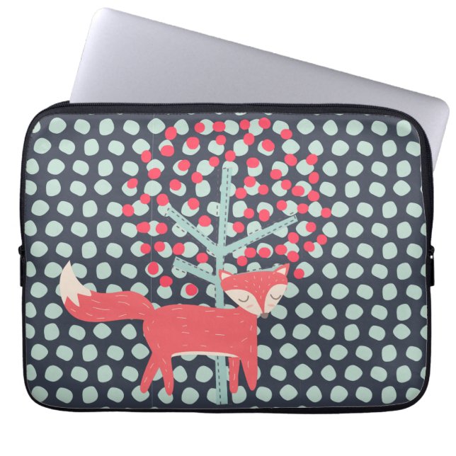 Housse Pour Ordinateur Portable Retro Fox (Devant)