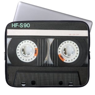Housse Pour Ordinateur Portable Rétro magnétophone à cassettes vintage de bande