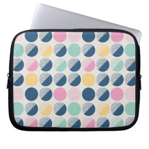 Housse Pour Ordinateur Portable Rétro motif de demi-cercle