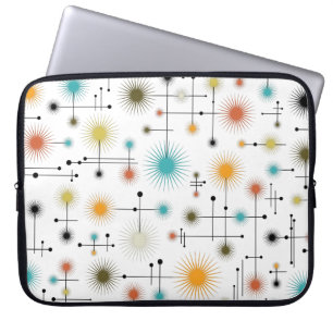 Housse Pour Ordinateur Portable Retro Starbursts A Go-Go !