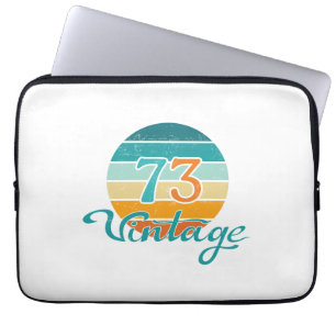Housse Pour Ordinateur Portable Retro Sunset 73 Vintage en détresse