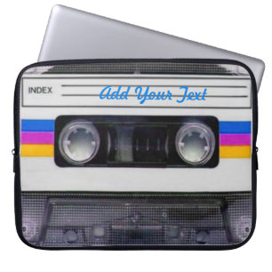 Housse Pour Ordinateur Portable Retro Vintage cassette musique 80s drôle