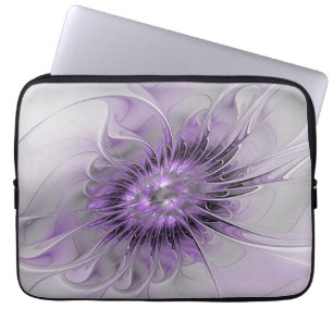 Housse Pour Ordinateur Portable Rêve de fleur de lavande Art fractal abstrait mode