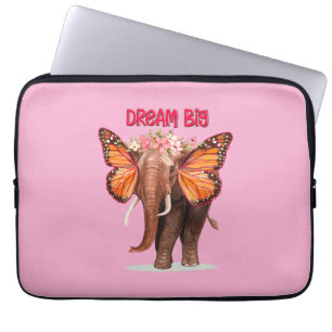 Housse Pour Ordinateur Portable Rêver Gros Comme Un Inspirationnel Éléphant