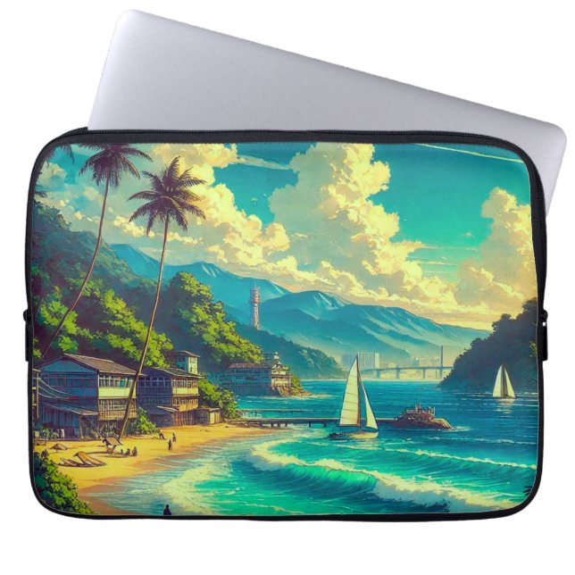 Housse Pour Ordinateur Portable Rêves tropicaux de Ryukyu (Devant)