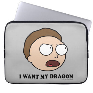Housse Pour Ordinateur Portable RICK ET MORTY™ Je Veux Mon Dragon