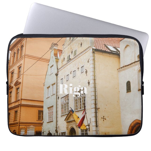 Housse Pour Ordinateur Portable Riga Cityscape Flexible Photo Magnet (Devant)