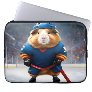 Housse Pour Ordinateur Portable "Rink Rookie : Le Cochon De Guinée pour le hockey