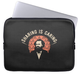 Housse Pour Ordinateur Portable Rire avec Karl Marx mèmes - Partager prend soin