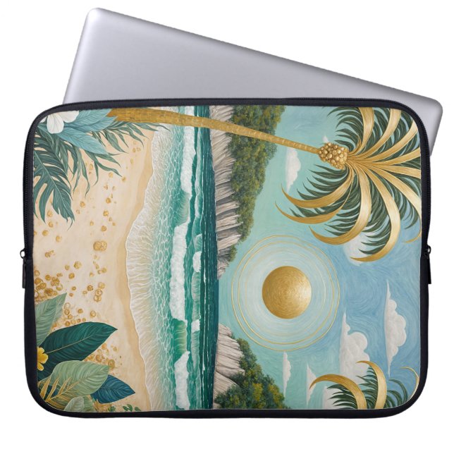 Housse Pour Ordinateur Portable Rives d'or (Devant)