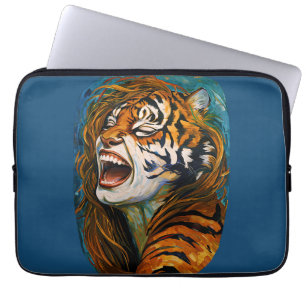 Housse Pour Ordinateur Portable Roar of the Wild Heart - Tigress coloré
