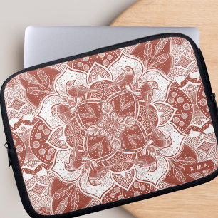 Housse Pour Ordinateur Portable Robins Mandala Boho Birds