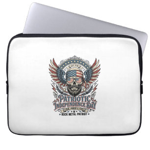 Housse Pour Ordinateur Portable Rocker du bandana patriotique Gloire ancienne Méta