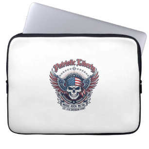 Housse Pour Ordinateur Portable Rocker du bandana patriotique Méta musique Old Glo