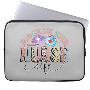 Housse Pour Ordinateur Portable Rockin The Nurse Life, Nurses and Nursing Students