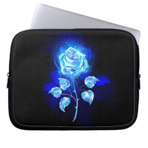 Housse Pour Ordinateur Portable Rose bleu brûlant
