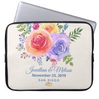 Rose coloré aquarelle Mariage floral