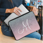 Housse Pour Ordinateur Portable Rose Gold Silver Ombre Monogramme Personnaliser<br><div class="desc">Cette conception peut être personnalisée dans la zone fournie en modifiant la photo et/ou le texte. Vous pouvez également le customiser en cliquant sur Personnaliser ce Modèle, puis en choisissant l'option cliquer pour customiser et supprimer ou modifier la couleur de l'arrière - plan, ajouter du texte, modifier la couleur ou...</div>