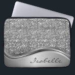 Housse Pour Ordinateur Portable Rose Gold Sparkle Glam Bling Métal personnalisé<br><div class="desc">Cette conception peut être personnalisée dans la zone fournie en modifiant la photo et/ou le texte. Vous pouvez également le customiser en cliquant sur Personnaliser ce Modèle, puis en choisissant l'option cliquer pour customiser et supprimer ou modifier la couleur de l'arrière - plan, ajouter du texte, modifier la couleur ou...</div>