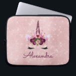 Housse Pour Ordinateur Portable Rose Gold Unicorn Éparkle Princesse Monogramme Nom<br><div class="desc">Rose Gold Unicorn Éparkle Princesse Monogramme Nom Girly Monogram Coque. Ce coque peut être customisé pour inclure votre prénom. Veuillez contacter le concepteur pour les articles correspondants.</div>