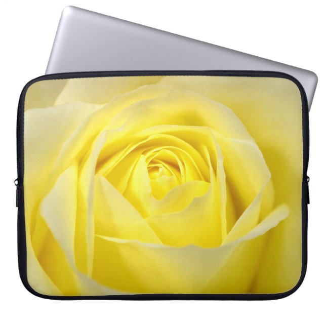 Housse Pour Ordinateur Portable Rose jaune (Devant)
